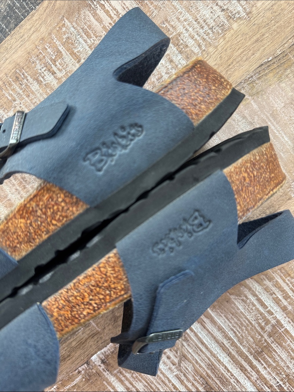 Birkenstock Birkies Blue Sandals Size 8 - Picture 5 of 8